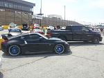 My Z next to my SRT10 at a car show