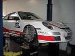 08 997 GT3 Cup Car getting setup.