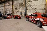 Samuel Hubinette's race team brought up their Formula Drift cars.
