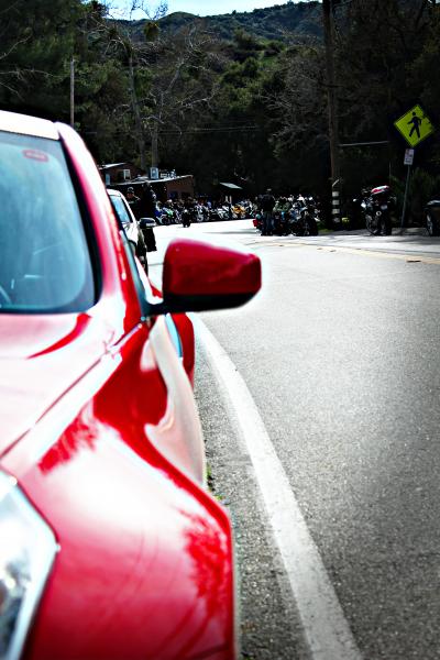 The Nismo hanging out with hundreds of bikes.