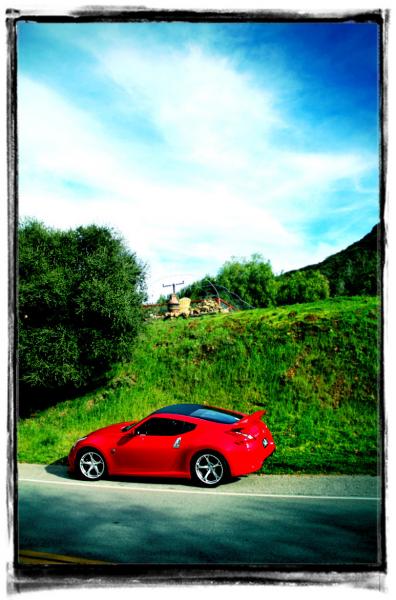 The Nismo at Mulholland Highway.