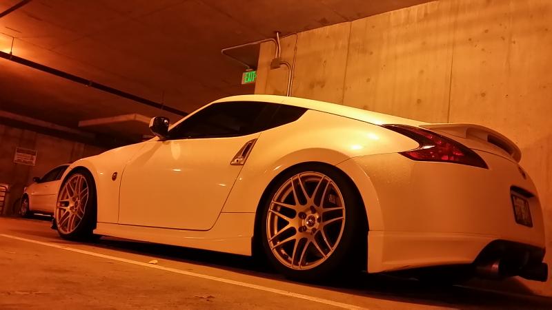 Downtown Seattle parking garage
- shine auto rear spats
- forgestar f14 rims
- nismo sideskirts
- ichiba spacers
- stillen exhaust