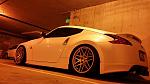 Downtown Seattle parking garage 
- shine auto rear spats 
- forgestar f14 rims 
- nismo sideskirts 
- ichiba spacers 
- stillen exhaust