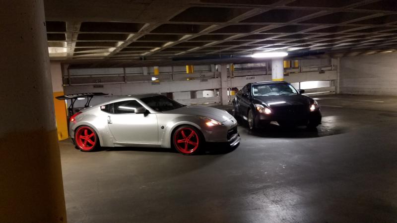 Some pics with my Brothers wide G37