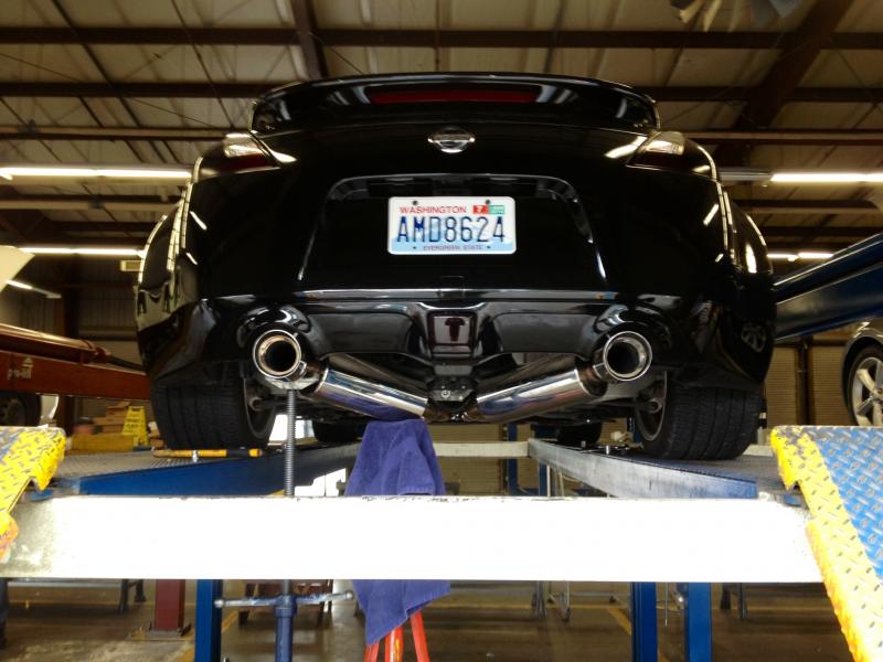 Fast Intentions SS TDX Catback exhaust with 12 inch resonators installation
8-23-13