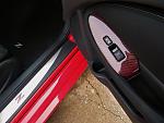 Red Kevlar Carbon Fiber Window Switch Panels courtesy of Carbon Fiber Element with Illuminated Kick Plates