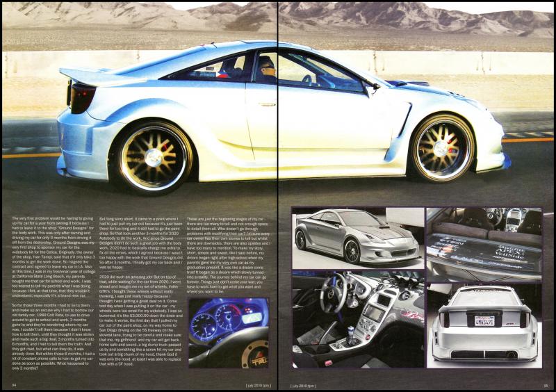 2010 Toyota Performance Magazine Feature - Full Bleed Page 3 & 4