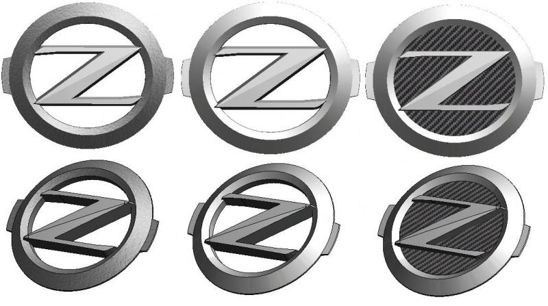 Nissam Z Emblem (Design 4   Comparison)