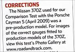 Road & Track gets it wrong