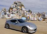 My 370z Nismo as it sits at the unit covered rock formations at Fort Irwin, California. (Photo by G. A. Volb/Shutterjock)