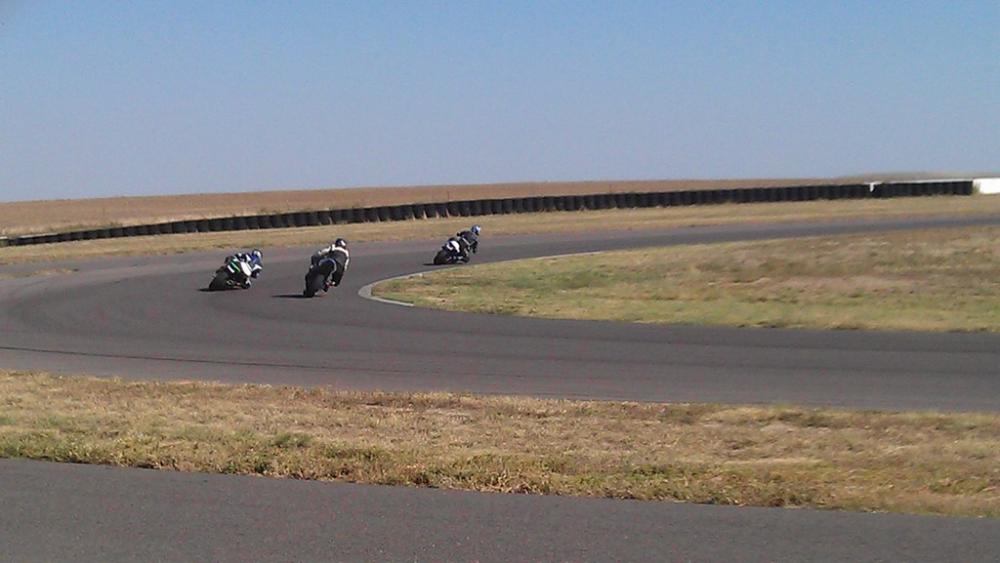 practicing on my 2011' Kawasaki ZX10r @ High Plains Raceway