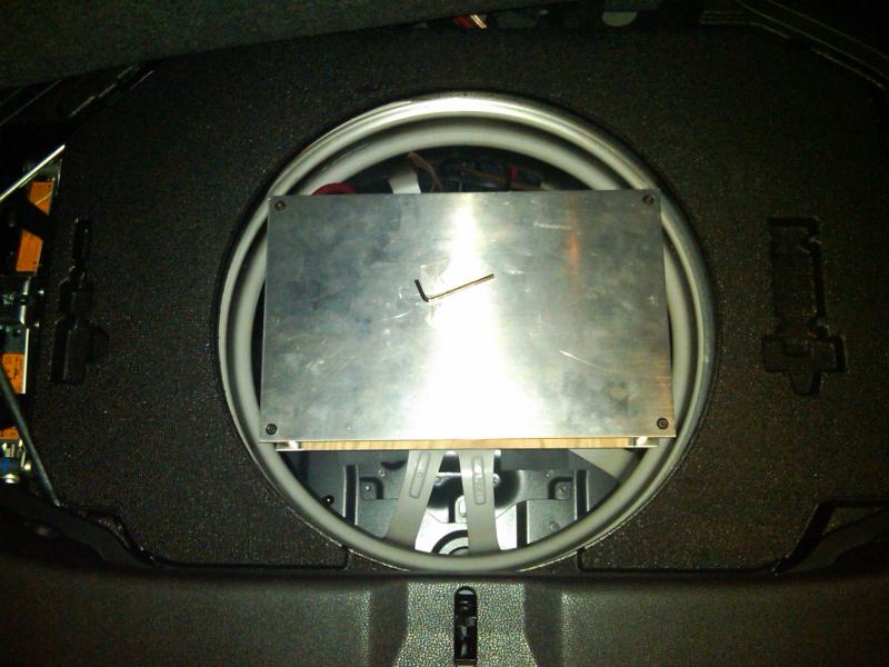 amp installed top view