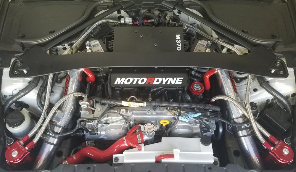 Dual catch can system install complete.  This set-up looks so much better then the single can set-up.