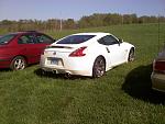 Parked in the grass at a wine tasting festival.  It was either park in the grass or in a horrible gravel lot.  I chose the lesser of the two evils.