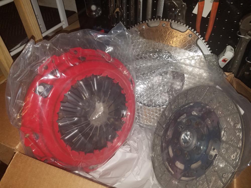 Z Nationals Raffle Winnings!  Z1 Clutch with unsprung full face friction disc and a lightweight flywheel.