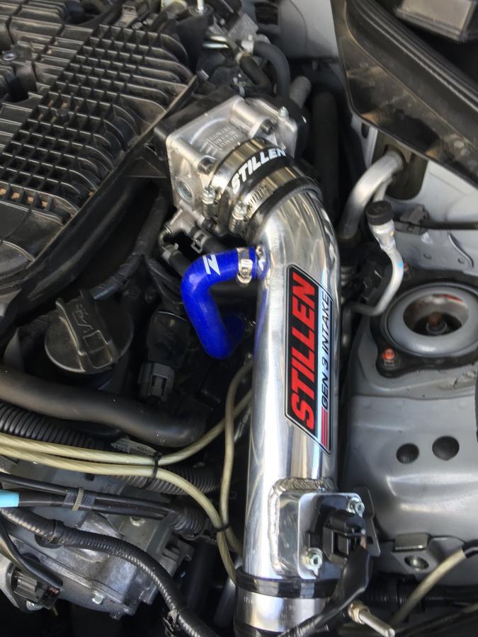 intake hose left