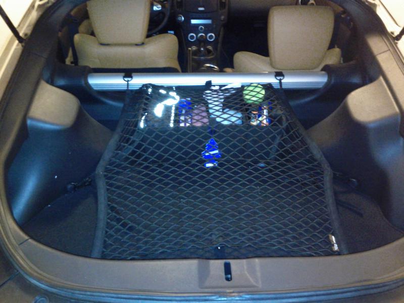 The net covers the organizer nicely.