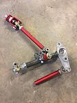 TTT CX2 front LCA and tension arm with AZC shortened steering knuckles and TTT out tie rods