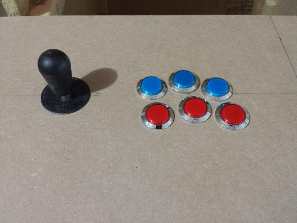 buttons mounted
