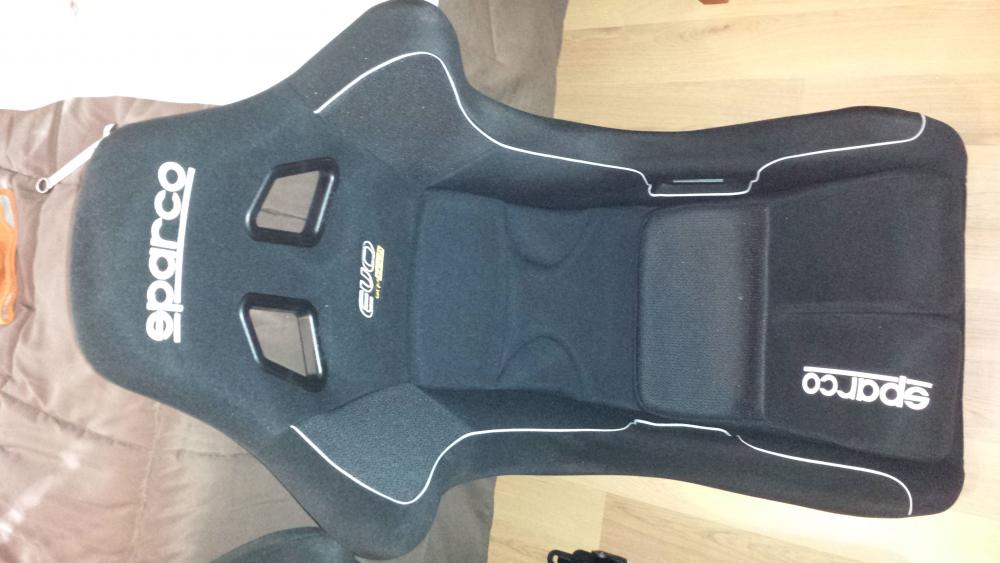 Evo - the skinny one for the driver's seat, not yet mounted on anything.