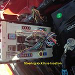 2009 370Z Steering Lock Fuse Removal