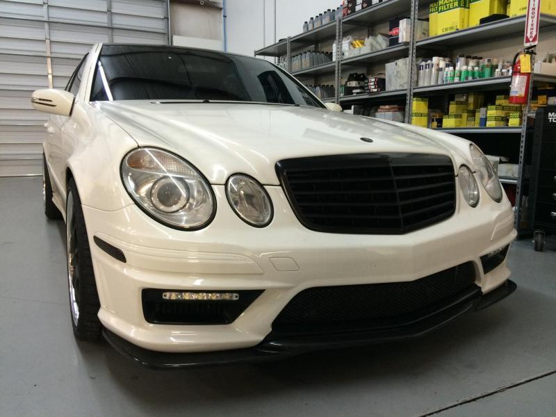 E63 front conversion w/ Godhand Carbon Fiber Front Spoiler