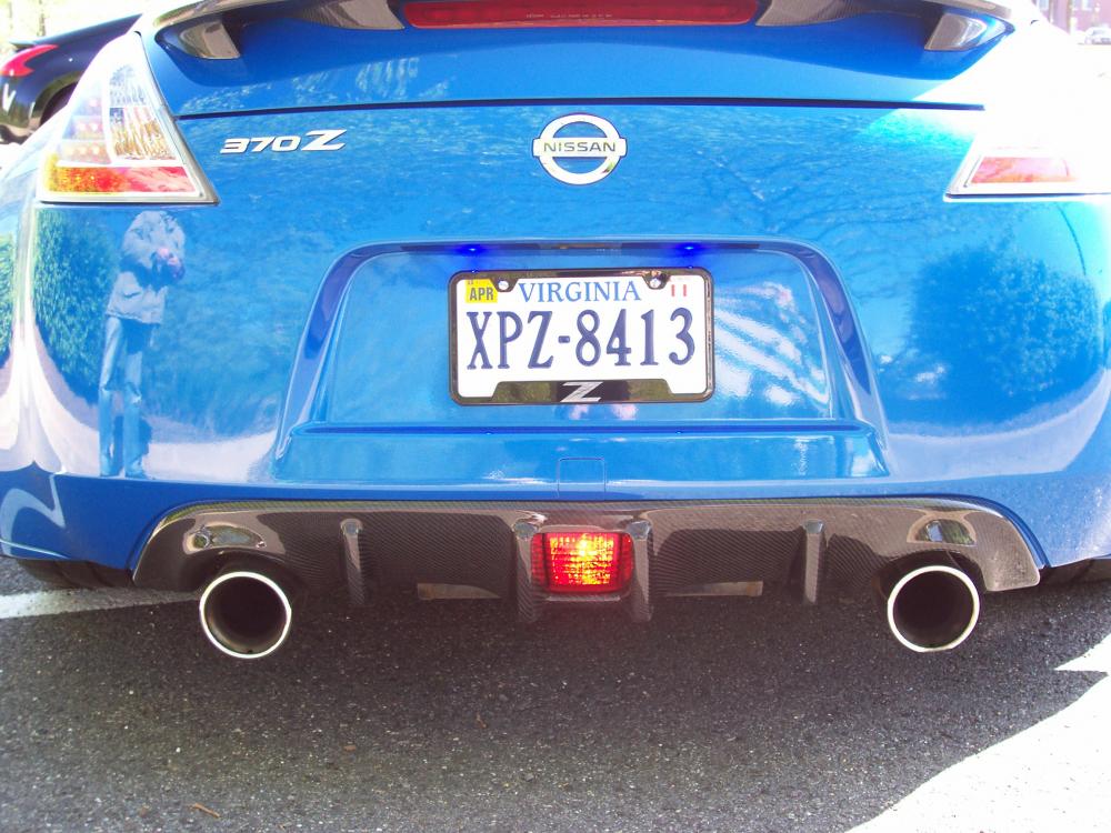 Rear view of CF rear and spoiler.