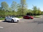 Steve's PW roadster and Steve's (there are two) Red Z.