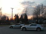 Quick pose in a parking lot